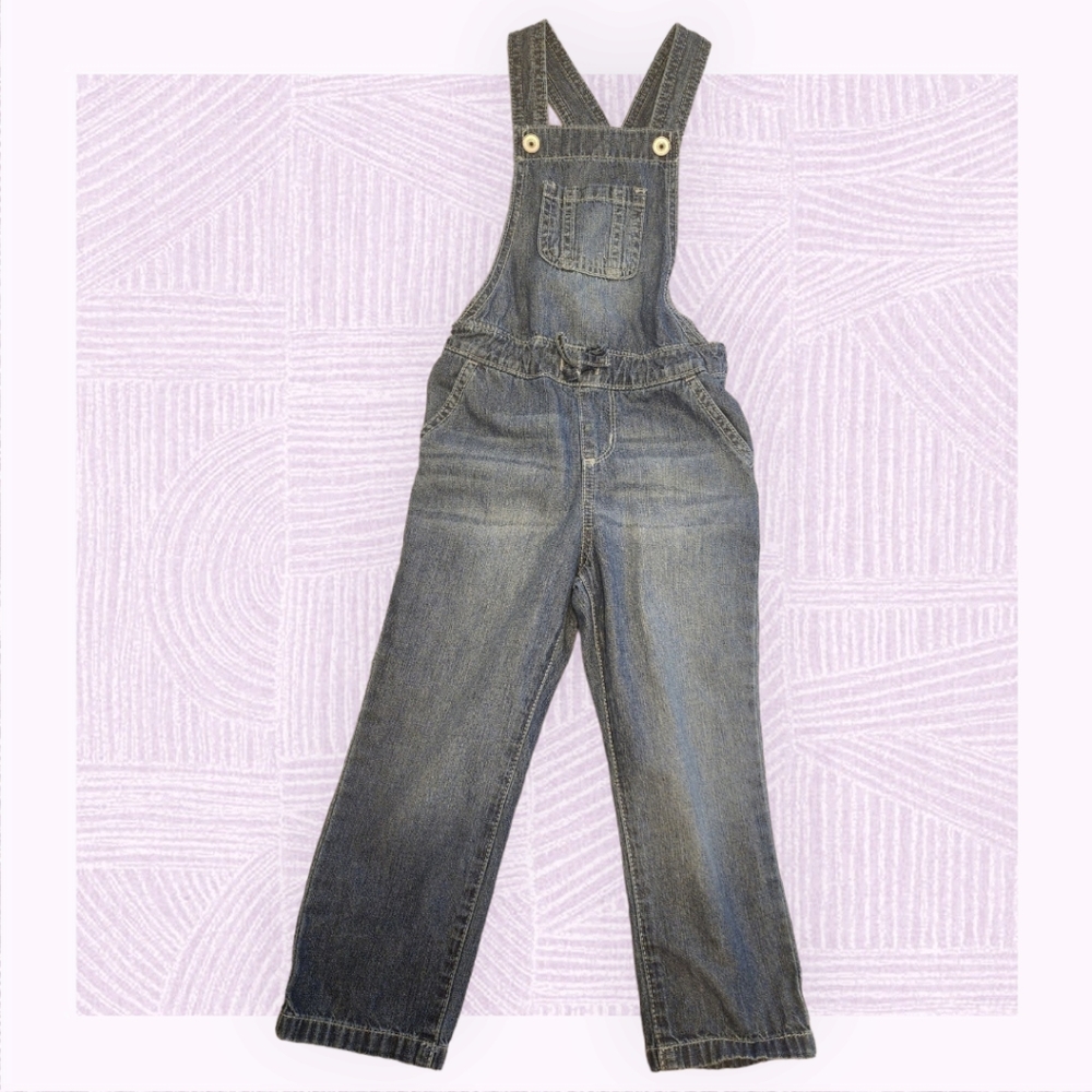 3T girls overalls Children's Place blue jean color